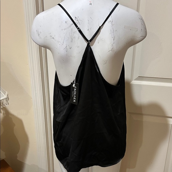 Elegant Black and Gray Women's Chemise. NWT. Large - Picture 4 of 11